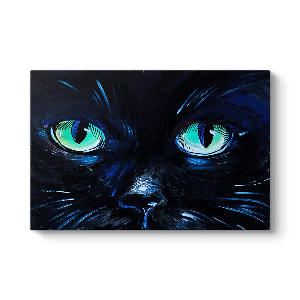 Mavi Kedi Gözleri Tablosu - Model 1